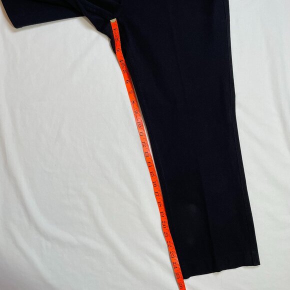 Banana Republic Black Stretch Twill Ankle Crop Pants Size 12 - Picture 9 of 13